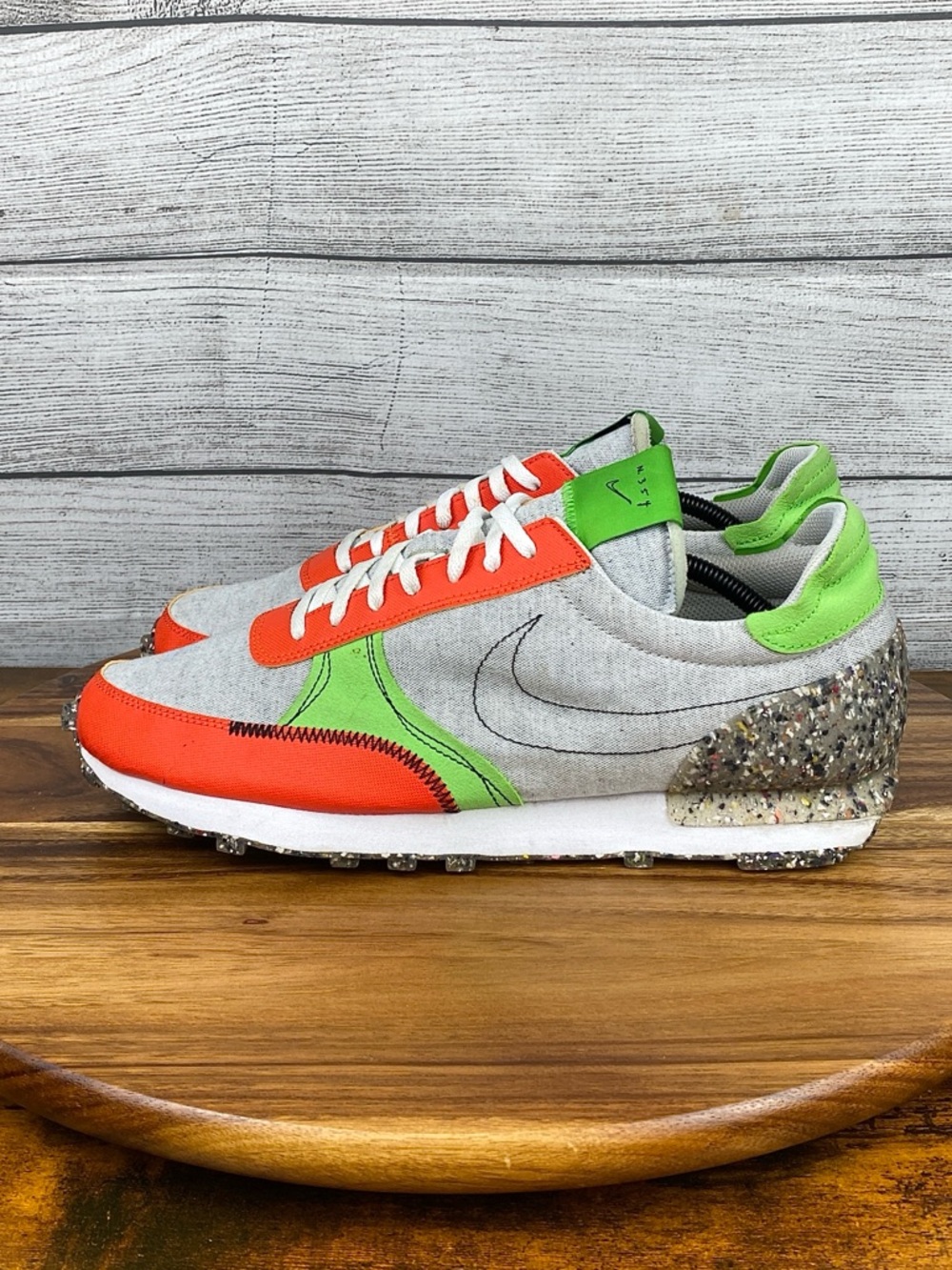 Nike Daybreak Type Grey Green Team Orange Shoes CW6915-001 Men’s Sneaker Size 12